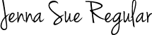 Jenna Sue Regular font - JennaSue.ttf