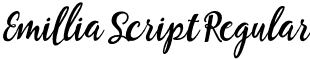 Emillia Script Regular font - Emillia .otf