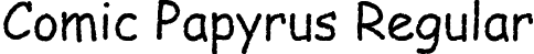 Comic Papyrus Regular font - Comic Papyrus.ttf