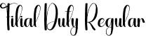 Filial Duty Regular font - Filial-Duty.otf