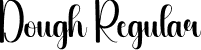 Dough Regular font - Dough.otf