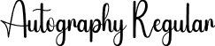 Autography Regular font - Autography.otf