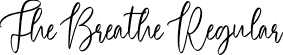 The Breathe Regular font - The-Breathe.otf