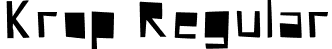 Krop Regular font - Krop-Regular.otf