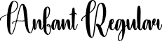 Anfant Regular font - Anfant.otf