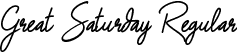 Great Saturday Regular font - great saturday.ttf