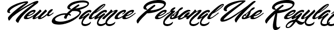 New Balance Personal Use Regular font - New Balance Personal Use.ttf