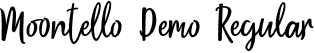 Moontello Demo Regular font - Moontello Demo.otf