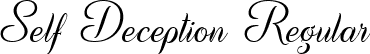 Self Deception Regular font - SelfDeceptionRegular-ALLWA.ttf