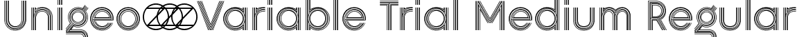 Unigeo128 Variable Trial Medium Regular font - Unigeo128-Variable-trial.ttf