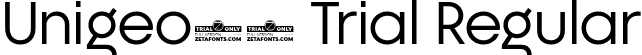 Unigeo64 Trial Regular font - Unigeo64-Regular-trial.ttf