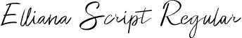 Elliana Script Regular font - EllianaScript-WyyaO.otf