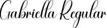 Gabriella Regular font - Gabriella.otf