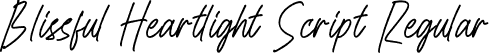 Blissful Heartlight Script Regular font - Blissful-Heartlight-Script.otf