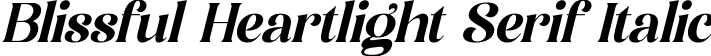 Blissful Heartlight Serif Italic font - Blissful-Heartlight-Serif-Italic.otf