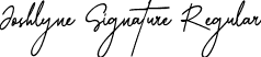 Joshlyne Signature Regular font - Mathildaine-DEMO.ttf