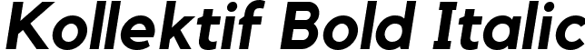 Kollektif Bold Italic font - Kollektif-BoldItalic.ttf