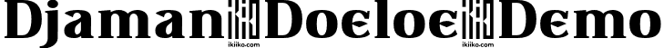 Djaman Doeloe Demo font - DjamanDoeloeDemo.otf