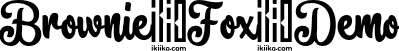 Brownie Fox Demo font - BrownieFoxDemo.otf