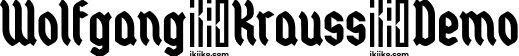 Wolfgang Krauss Demo font - WolfgangKraussDemo.otf