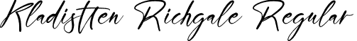 Kladistten Richgale Regular font - Kladistten-Richgale.otf