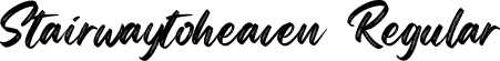 Stairwaytoheaven Regular font - Stairwaytoheaven.otf