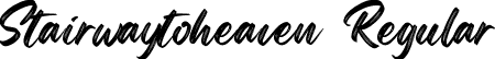 Stairwaytoheaven Regular font - Stairwaytoheaven.ttf