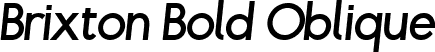 Brixton Bold Oblique font - Brixton-Bold-Oblique.ttf