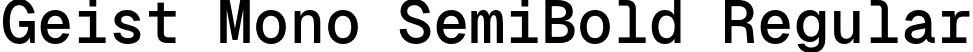 Geist Mono SemiBold Regular font - GeistMono-SemiBold.otf