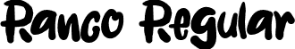 Ranco Regular font - Ranco.otf