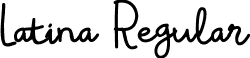 Latina Regular font - Latina-Regular.ttf