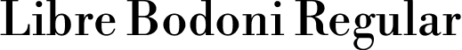 Libre Bodoni Regular font - LibreBodoni-Regular.ttf