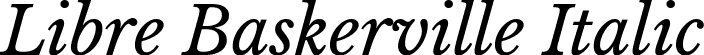 Libre Baskerville Italic font - LibreBaskerville-Italic.ttf