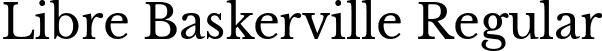 Libre Baskerville Regular font - LibreBaskerville-Regular.ttf