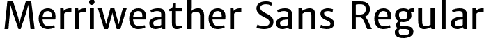 Merriweather Sans Regular font - MerriweatherSans-Regular.ttf