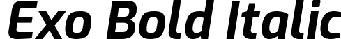 Exo Bold Italic font - Exo-BoldItalic.ttf