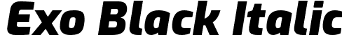 Exo Black Italic font - Exo-BlackItalic.ttf