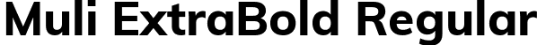 Muli ExtraBold Regular font - Muli-ExtraBold.ttf