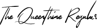 The Queenthine Regular font - TheQueenthineDemo.ttf