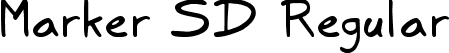 Marker SD Regular font - Marker SD.ttf