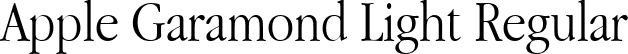 Apple Garamond Light Regular font - AppleGaramond-Light.ttf