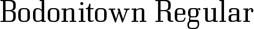 Bodonitown Regular font - Bodonitown.ttf