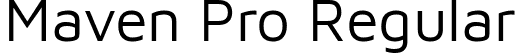 Maven Pro Regular font - MavenPro-Regular.ttf