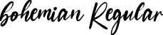 bohemian Regular font - bohemian.ttf