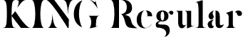 KING Regular font - King Regular.otf