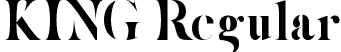 KING Regular font - King Regular.ttf