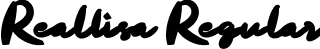 Reallisa Regular font - Reallisa.ttf