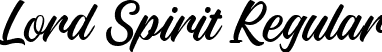 Lord Spirit Regular font - LordSpiritRegular-L3DwG.ttf