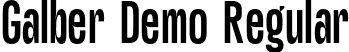 Galber Demo Regular font - Galber-Regular.otf