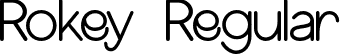 Rokey Regular font - Rokey.otf